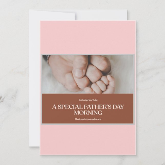 VATER'S DAY GREETING CARD FEIERTAGSKARTE (Vorderseite)