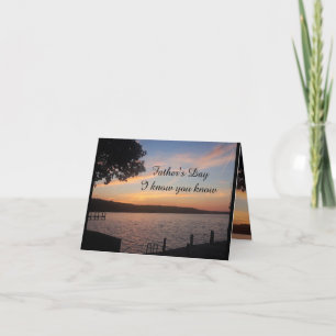 VATER'S DAY ICH WEISS, DASS SIE WISSEN KARTE