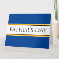 VATER's DAY Royal Navy Blue White Racing Streifen