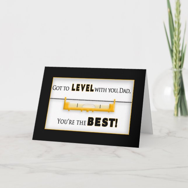 VATER'S DAY - VATER - Tool - Level Karte (Vorderseite)