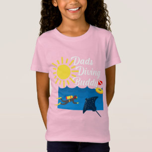 Vaters Diving Buddy Design - Girls' Fine Jersey T- T-Shirt