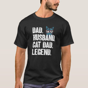 Vaters Ehemann Katzenvater Legende Süße Katzen Ka T-Shirt