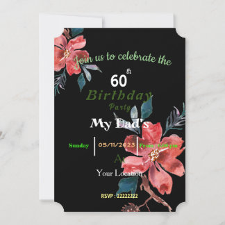 Vaters Einladung zum Geburtstag