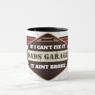 Vaters Garage bedrückte Tasse