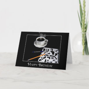 Vaters Geburtstag-Kreuzworträtsel Karte