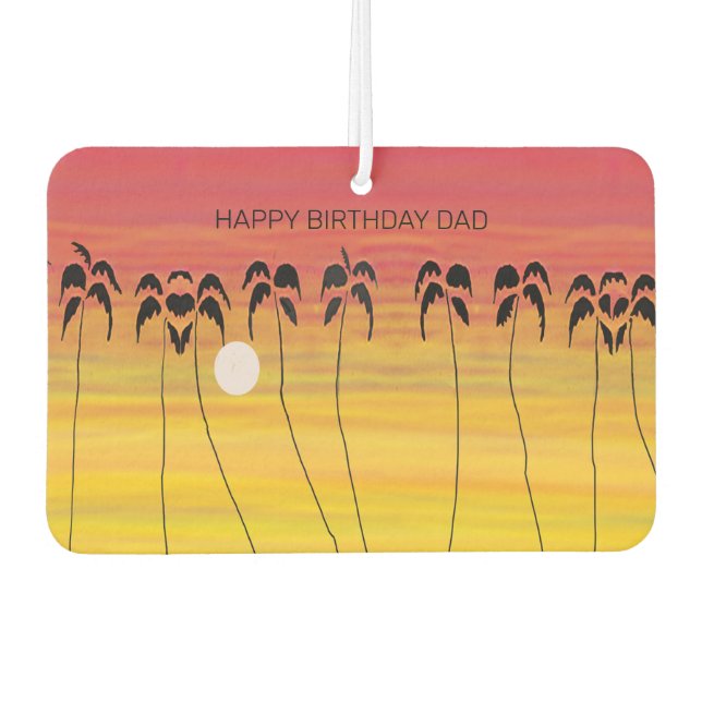 Vaters Geburtstag, Phantastischer tropischer Sonne Autolufterfrischer (Vorderseite)