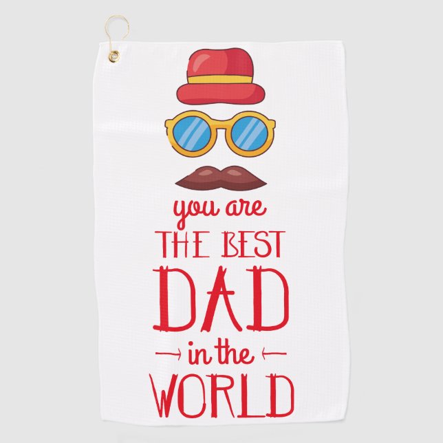 Vaters Geheimnis für GolfErfolg: Der beste Vater Golfhandtuch (Vorderseite)