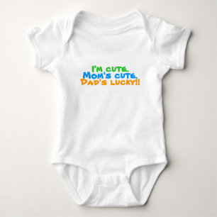Vaters Glückspilz! Babykarosserieanzug! Baby Strampler