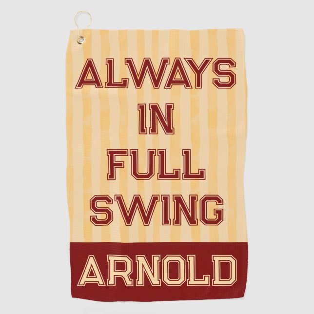 Vaters Golf Handtuchspass Moderner Spaß Golfhandtuch (Vorderseite)