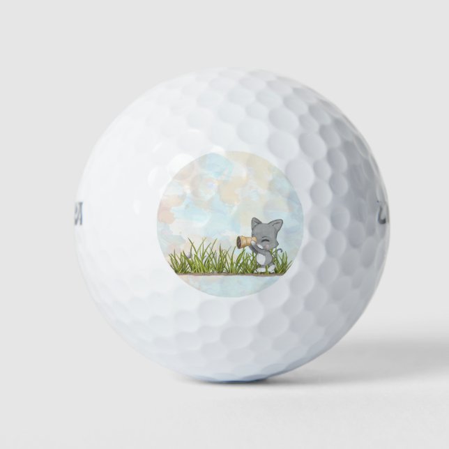 Vaters Golfball im Rough Golf Ball finden (Vorderseite)