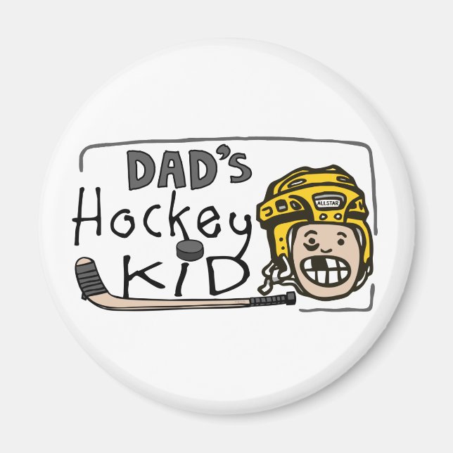 Vaters Hockey-Kid Magnet (Vorne)