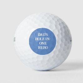 Vaters Hole-in-One-Helden-Initials Blue&White Golfball