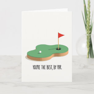 Vaters-Karten zum Golfspielen am Vatertag Karte