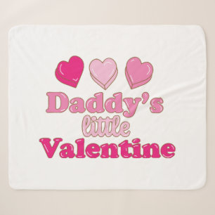 Vaters kleine Valentinsdesign mit Herzen Sherpadecke