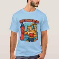 Vaters Knockout - Lustiges Fitness-Katzendaddy-T-S