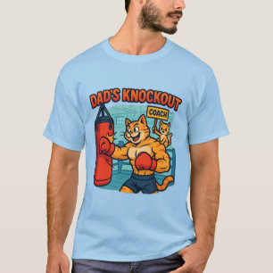Vaters Knockout - Lustiges Fitness-Katzendaddy-T-S T-Shirt