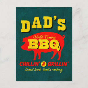 Vaters Kochkunst Postkarte