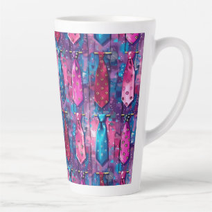 Vaters Krawattensammlung Große Keramik-Latte-Mug Milchtasse