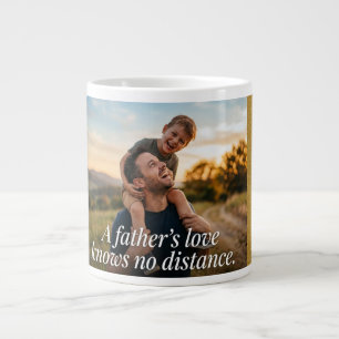 "Vaters Liebe kennt keine Entfernung" Jumbo-Tasse