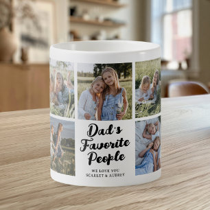 Vaters Lieblingsmenschen 9 Foto-Collage-Tasse Kaffeetasse