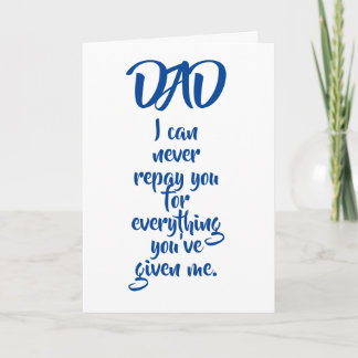 Vaters lustige Geburtstagskarte Karte