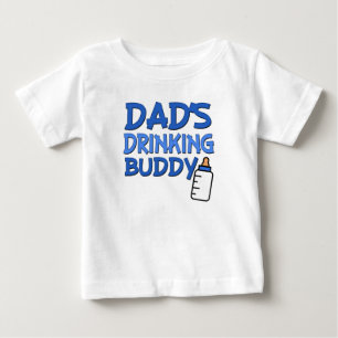 Vaters lustiges Baby-Boy-Shirt "Drink Buddy" Baby T-shirt