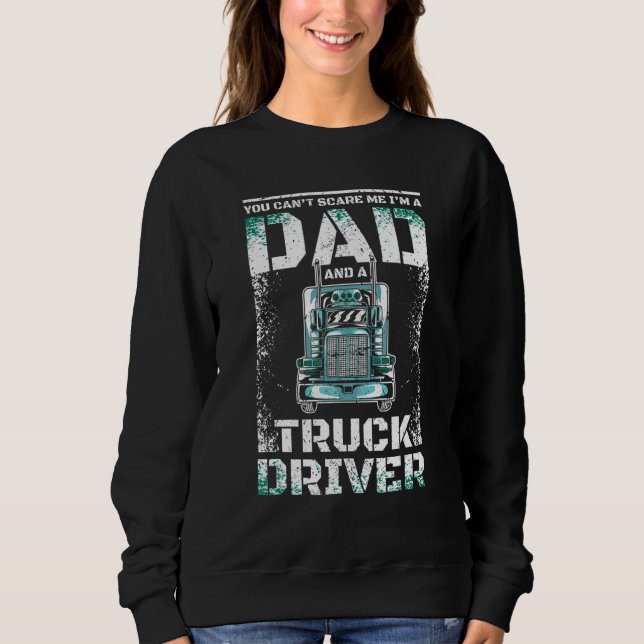 Vaters Mann und LKW-Fahrer Sweatshirt (Vorderseite)