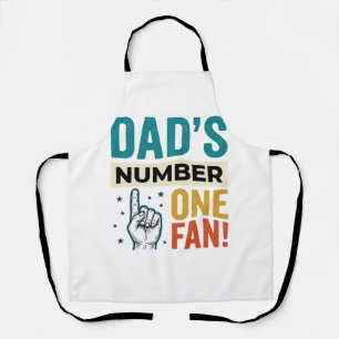 Vaters Nummer Eins Fan Vintage-Familiendesign_1 Schürze