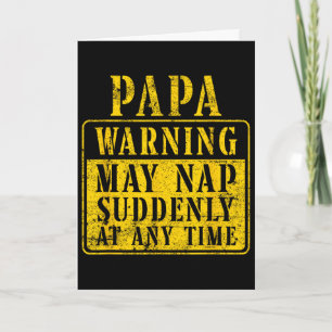 Vaters Papa Warnung Kann Plötzlich Zu Jeder Zeit E Karte