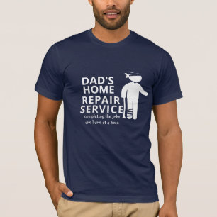 Vaters Reparaturservice Funny Graphic T - Shirt De