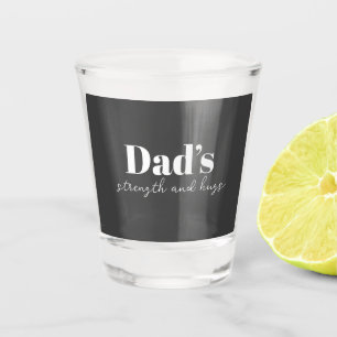 Vaters Stärke und Schläge - Vatertagsgeschenk Schnapsglas