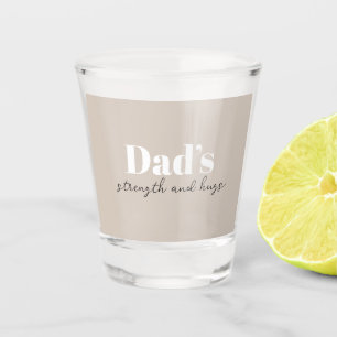Vaters Stärke und Schläge - Vatertagsgeschenk Schnapsglas