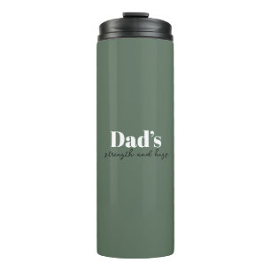 Vaters Stärke und Schläge - Vatertagsgeschenk   Thermosbecher