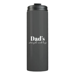 Vaters Stärke und Schläge - Vatertagsgeschenk   Thermosbecher