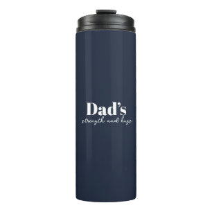 Vaters Stärke und Schläge - Vatertagsgeschenk   Thermosbecher