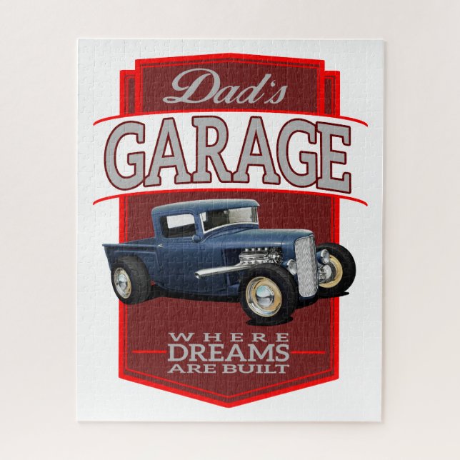 Vaters Street Rod Garage Puzzle (Vertikal)