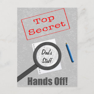 Vaters Stuff Top Secret Postkarte