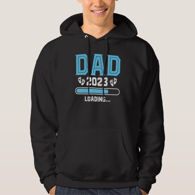 Vaters Tag 2023 Papa Loading erstmaliger Vater Hoodie (Vorderseite)