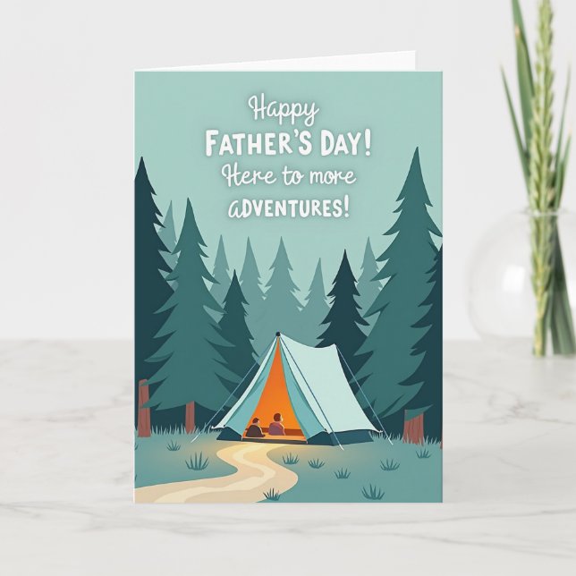 Vaters Tag Camp Szene Karte (Vorderseite)
