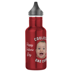 Vaters Tag Coolster Vater Ever Baby Gesicht Foto C Edelstahlflasche