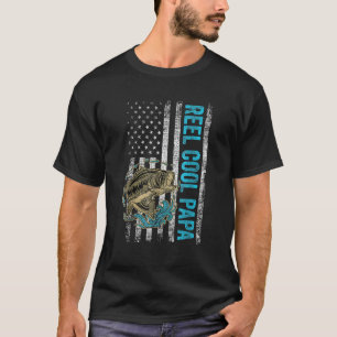 Vaters Tag Herren Reel Cool Papa Fish Amerikanisch T-Shirt