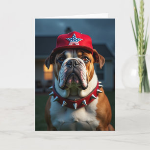 Vaters Tag Karte mit bernsteinäugigem Hund