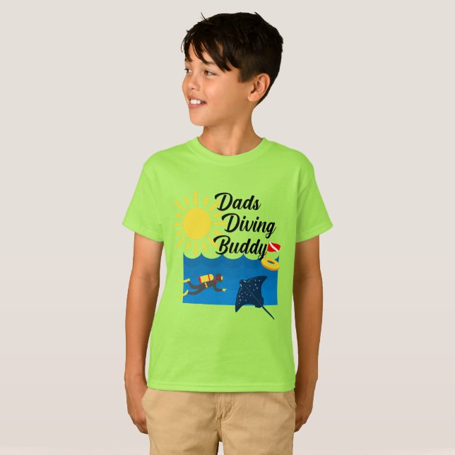 Vaters tauchen Buddy Design - Kids' Basic T - Shir T-Shirt (Vorne ganz)