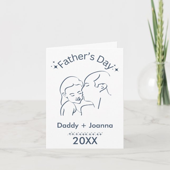 Vaters Vater-Tag Karte (Vorderseite)
