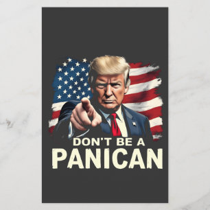 Vaters Zuhause Sei kein Panican Trump USA Flyer