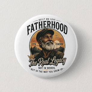 Vaterschaft Die wahre Erbschaft Vintage Vatertag Button