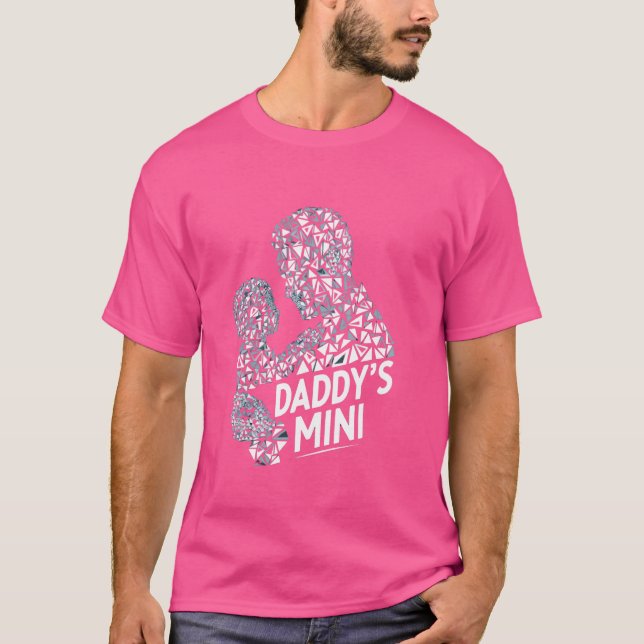 Vaterschaft Forever Daddy's Mini-einzigartiges Des T-Shirt (Vorderseite)