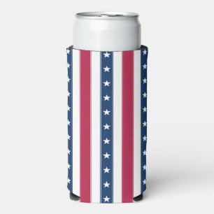 Vaterschaftliche Streifen mit Sternen Selters Dosenkühler