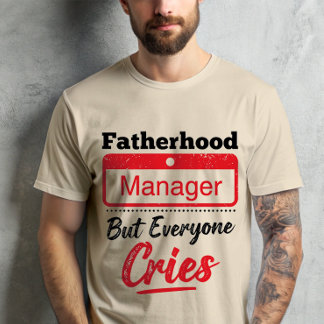 Vaterschafts-Manager Elternschaft für humorvollen T-Shirt