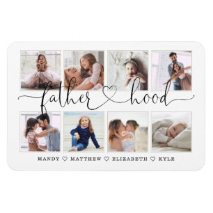 Vaterschaftsschrift   Geschenk für Väter Foto Coll Magnet